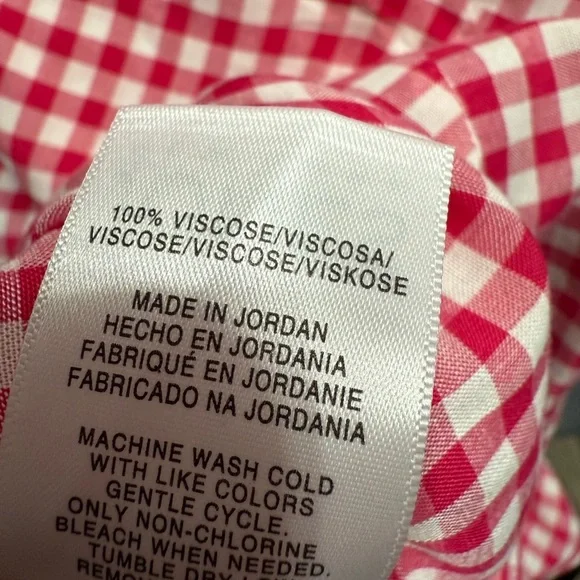 Jones New York Red Checkered shirt - Picture 5 of 6